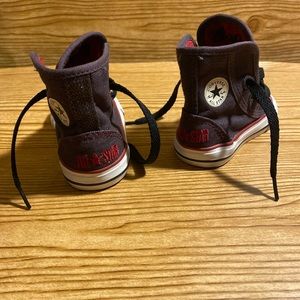 Converse Kids High-Top Sneakers - Black and Red